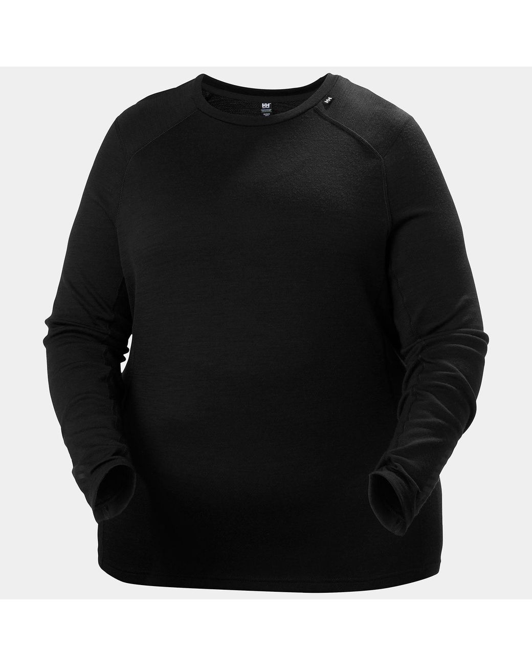 Helly Hansen Black Lifa® Merino Midweight Crew Plus Shirt