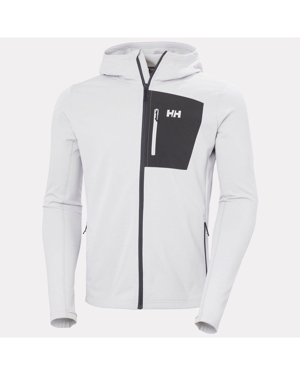 Helly Hansen Gray Versalite Hooded Fleece Jacket for men
