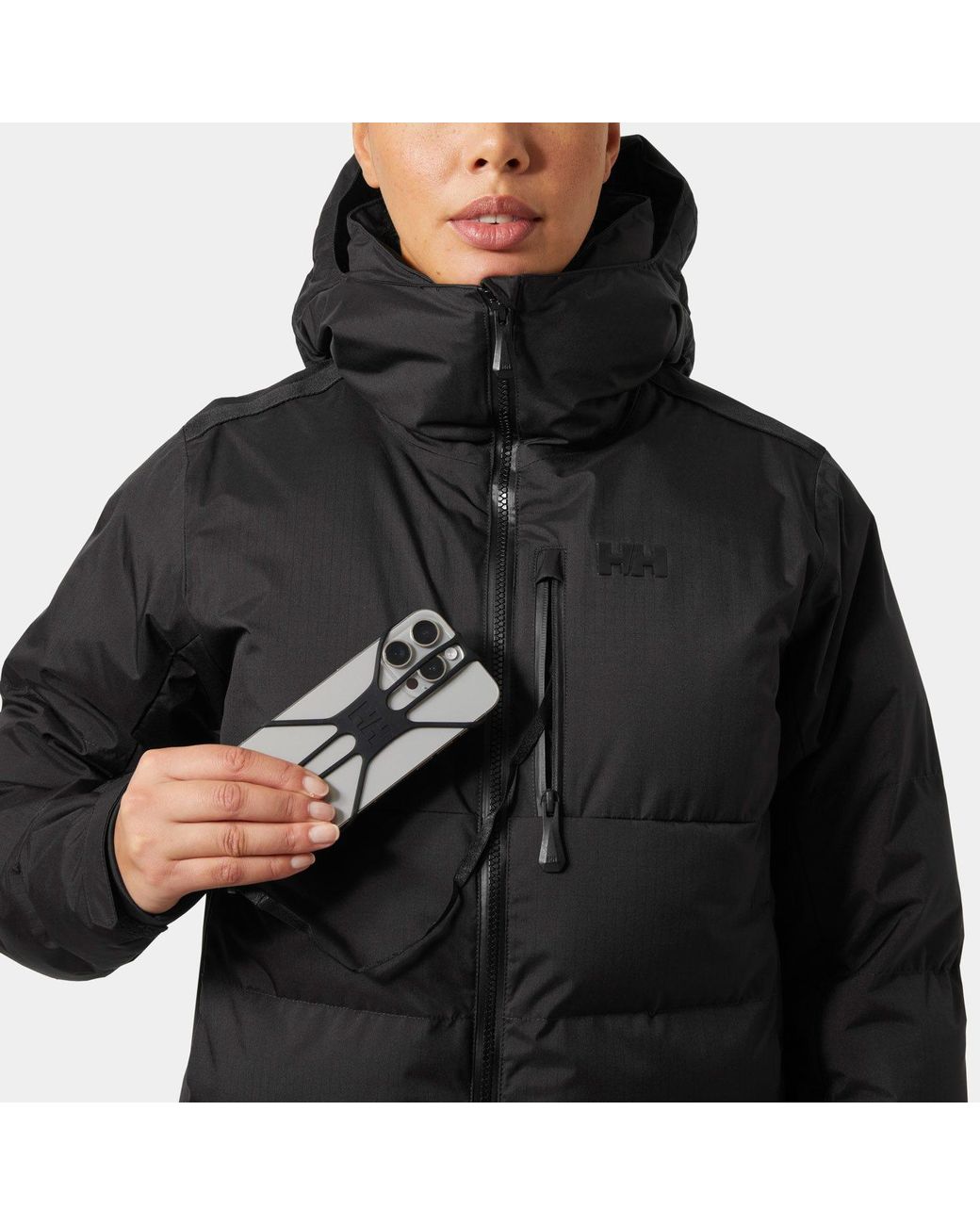 Helly Hansen Black Kvitfjell Race Puffy Ski Jacket