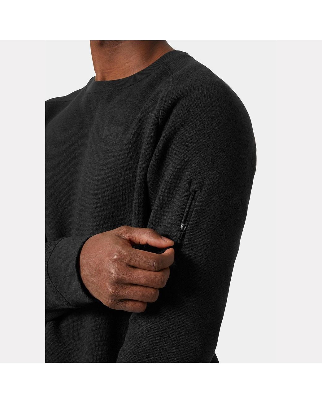 Helly Hansen Black Varde Crewneck for men
