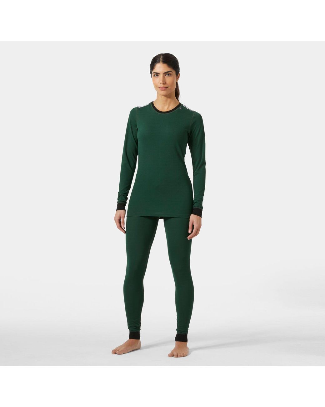 Helly Hansen Green Hh Comfort Light Base Layer Set