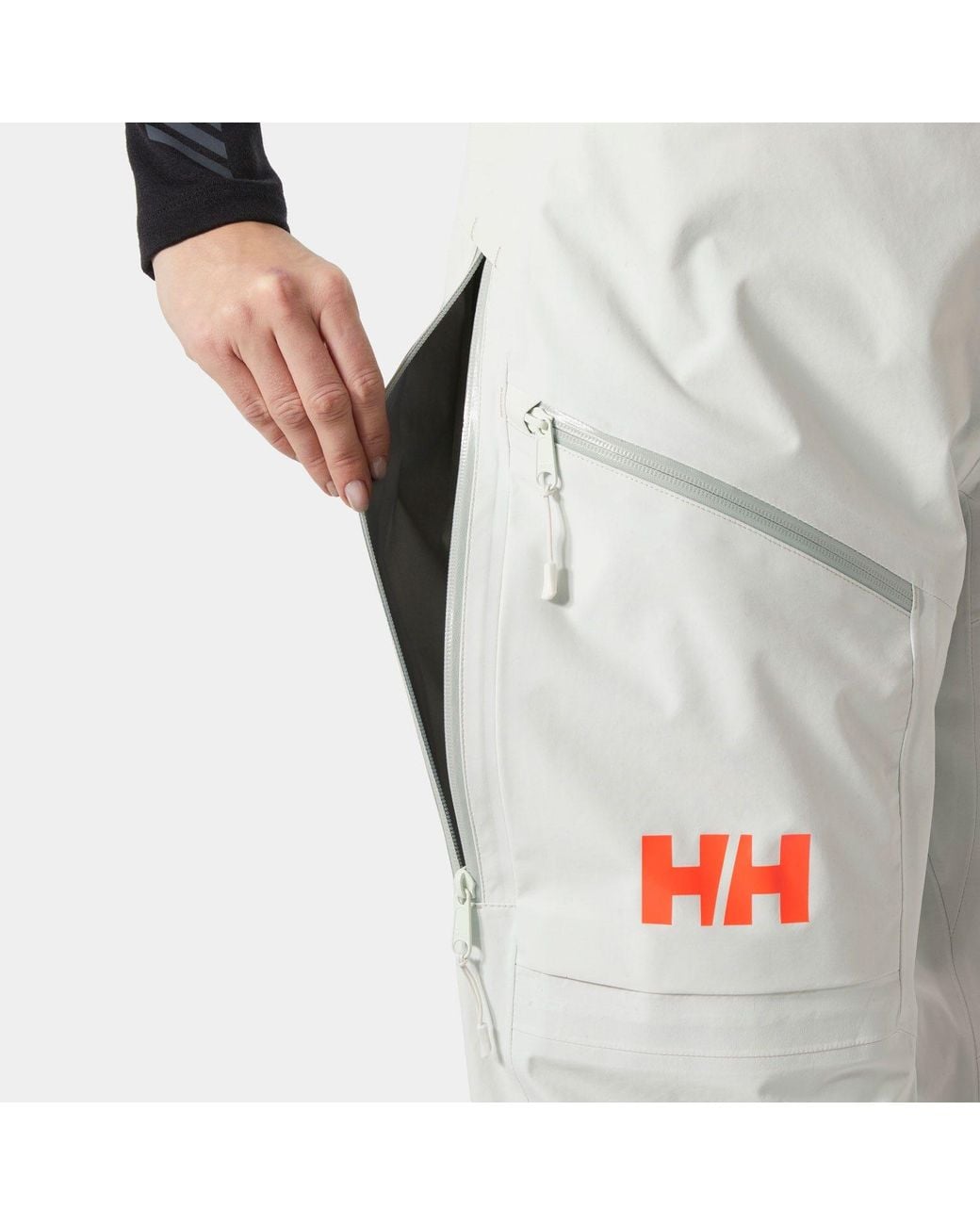 Helly Hansen White Sogn Shell Ski Pants for men