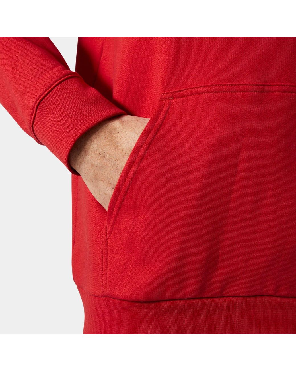 Helly Hansen Red Hh Logo Hoodie for men