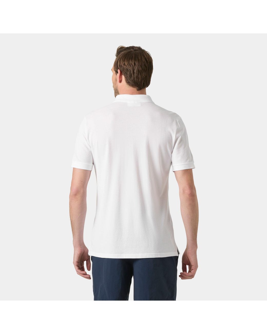Helly Hansen White Messina Graphic Fitted Polo for men