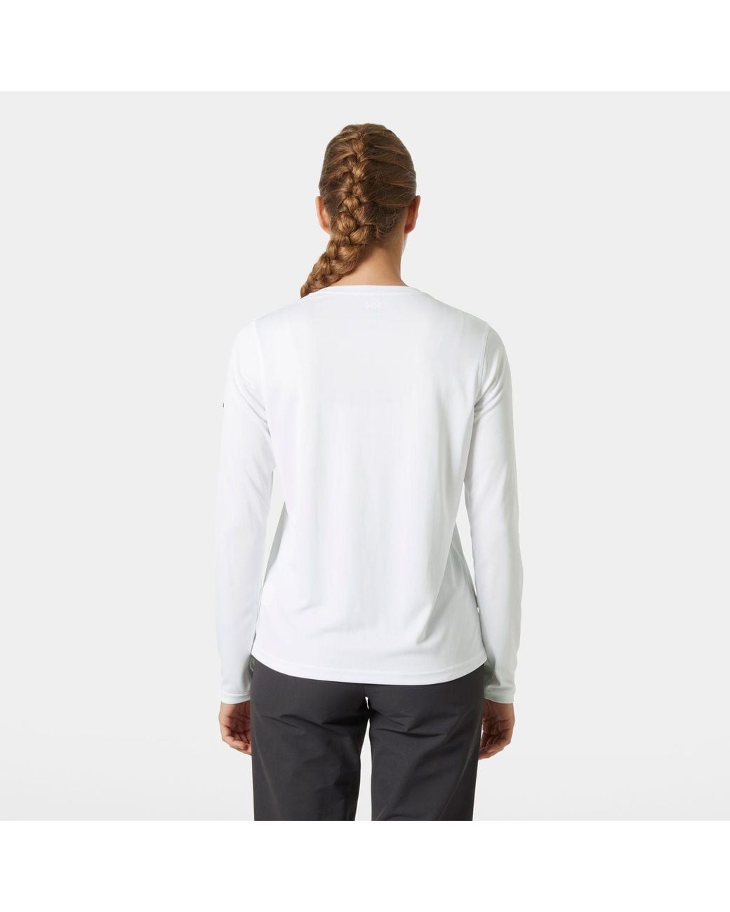 Hh Tech Crew Long Sleeve 2.0 Bianco di Helly Hansen in White