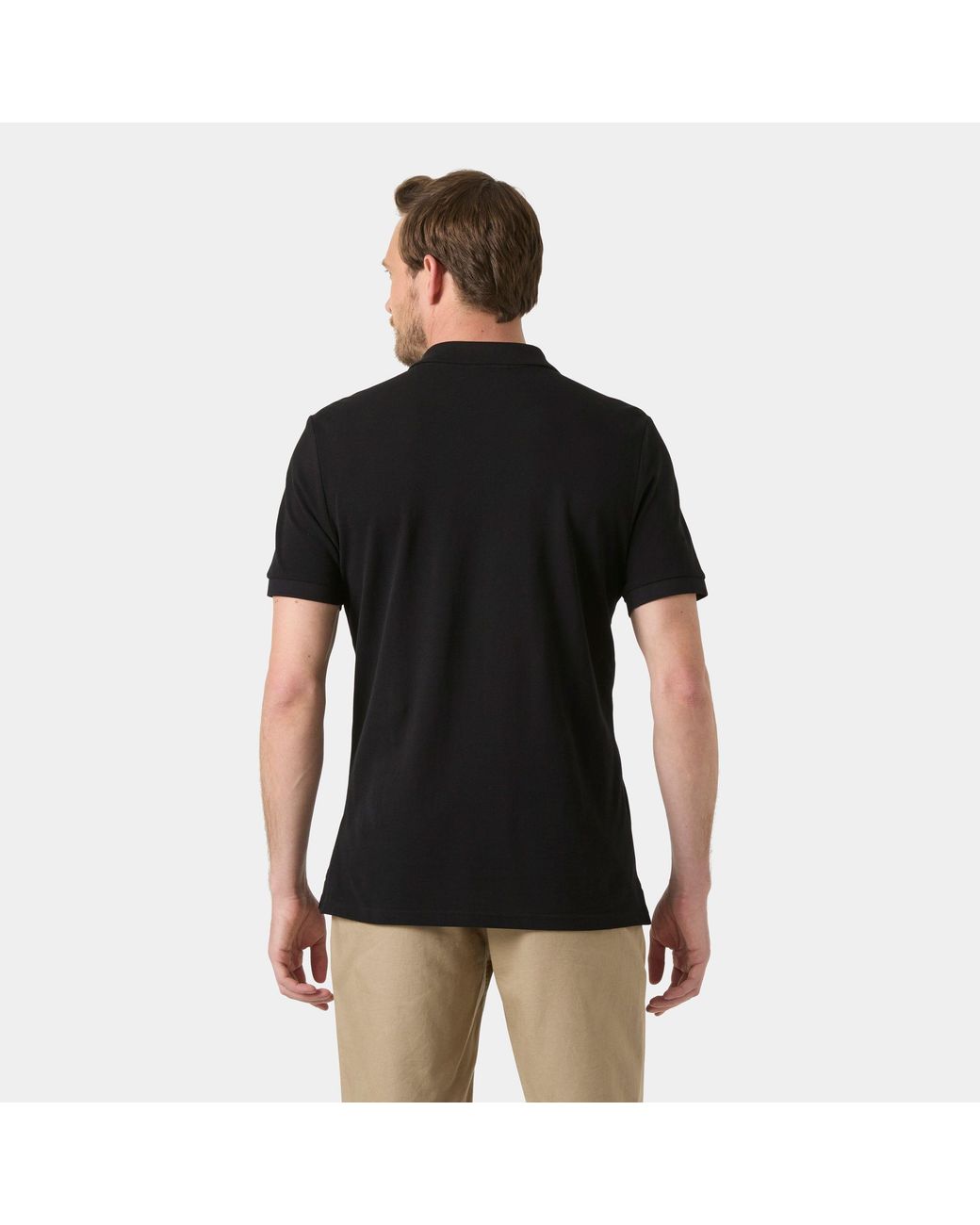 Helly Hansen Black Elba Fitted Polo for men