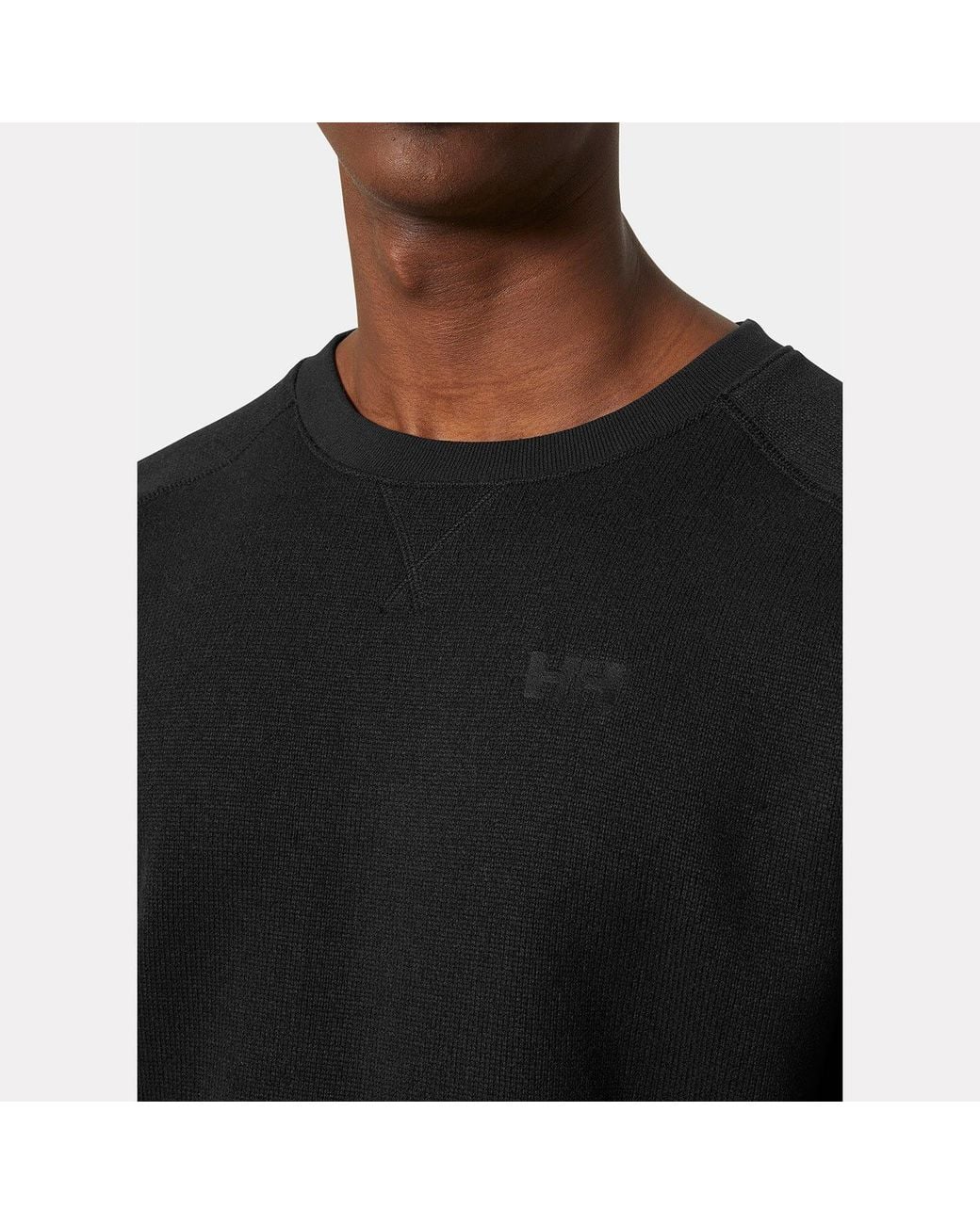 Helly Hansen Black Varde Crewneck for men