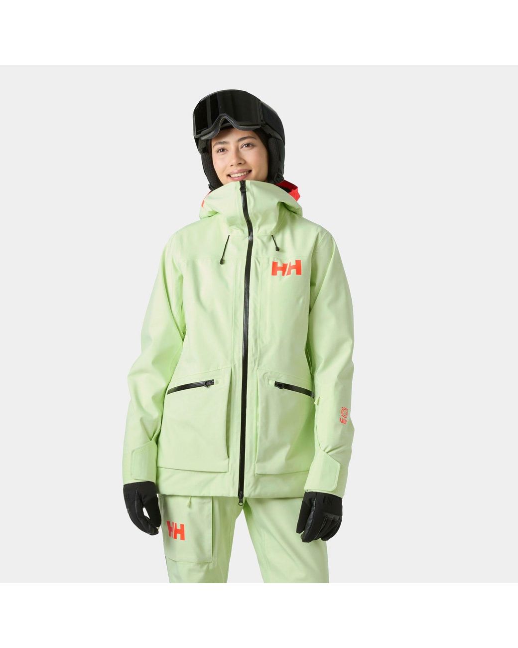 Helly Hansen Green Powderqueen 3.0 Durable Ski Jacket