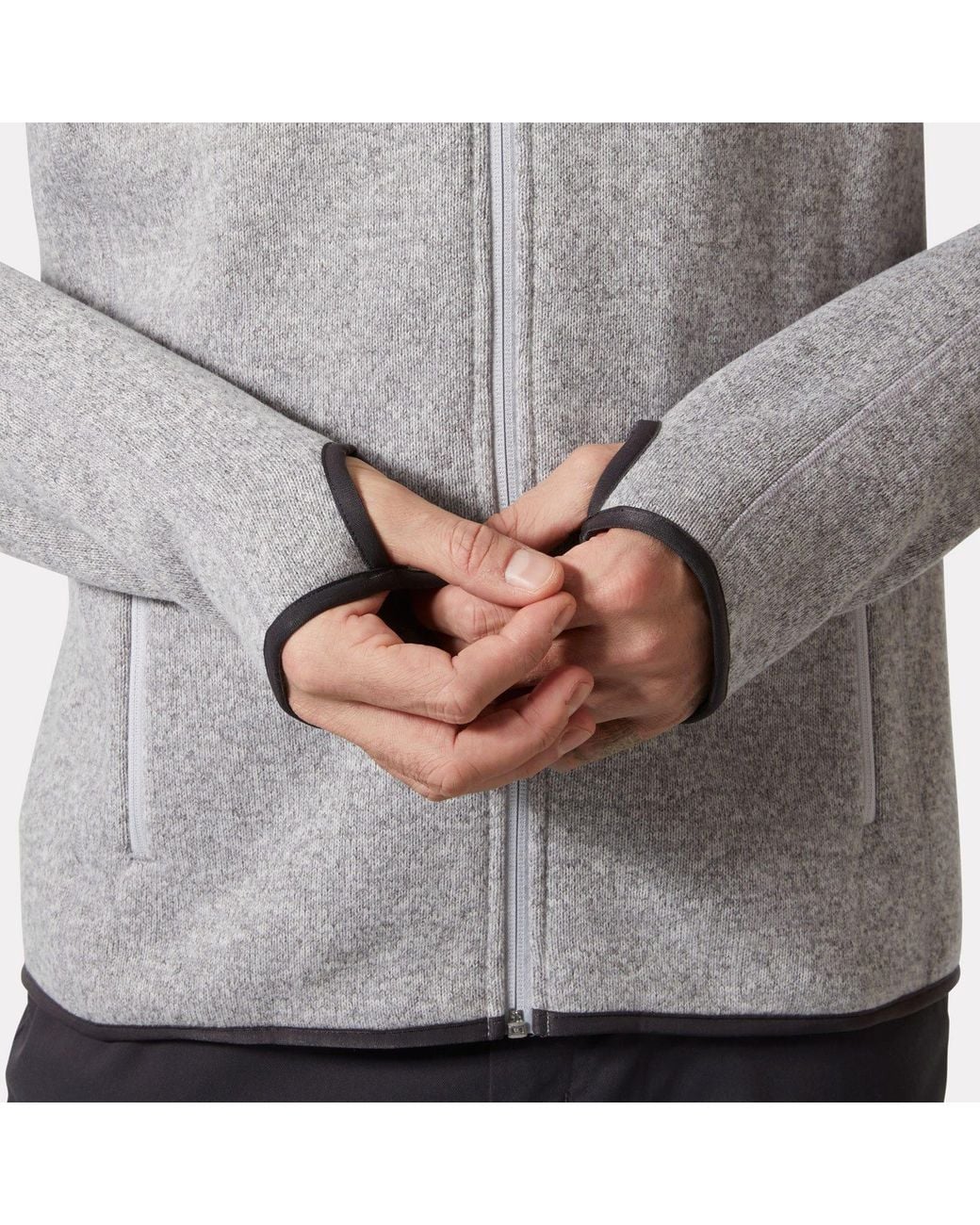 Helly Hansen Gray Varde Fleece Jacket 2.0 for men
