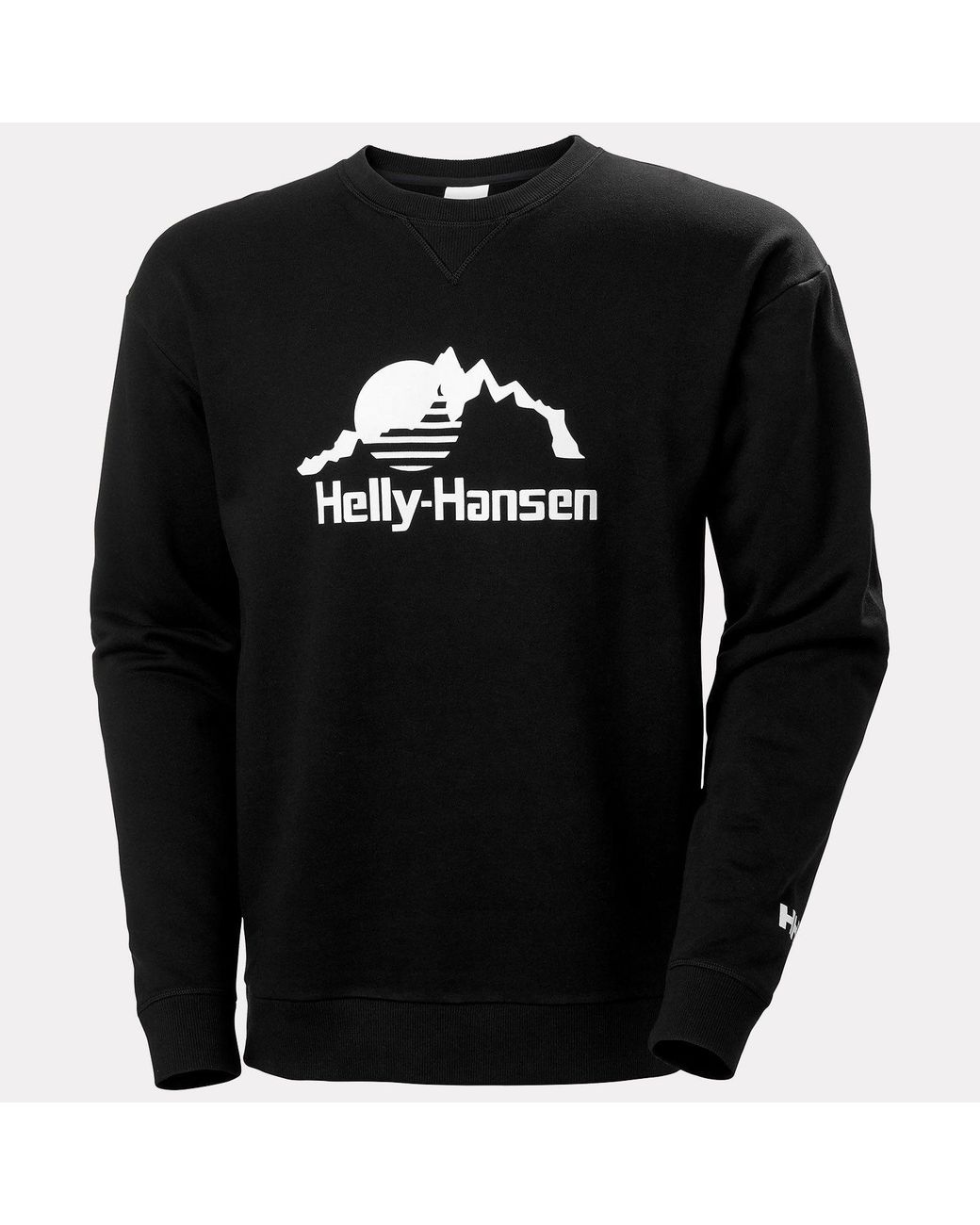 Helly Hansen Black Yu Crew Sweater 2.0 for men