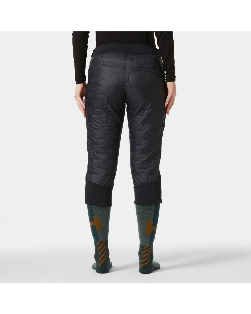 Helly Hansen Black Lifaloft Full Zip Insulator Pants