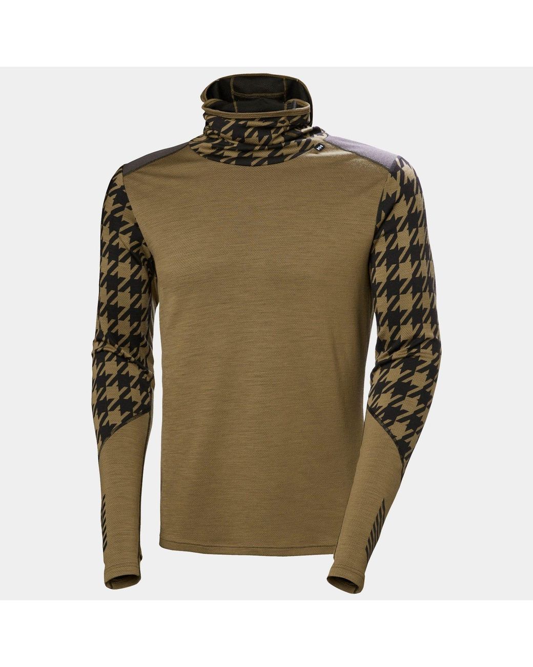 Helly Hansen Green Lifa Merino Midweight Balaclava Hoodie for men