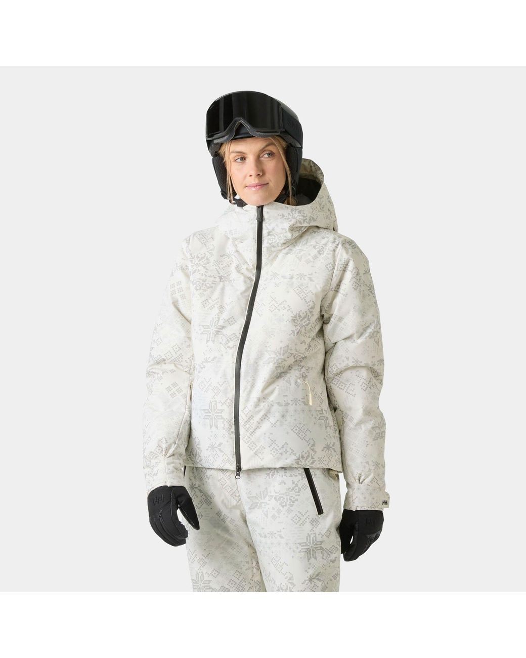 Helly Hansen Gray Nora Short Puffy Ski Jacket