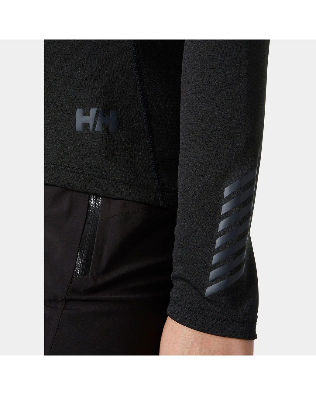 Helly Hansen Black Lifa Active Crew Base Layer