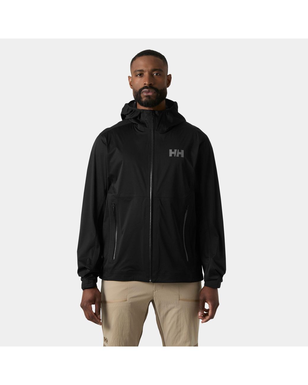 Helly Hansen Black Momentum 3-Layer Stretch Jacket for men