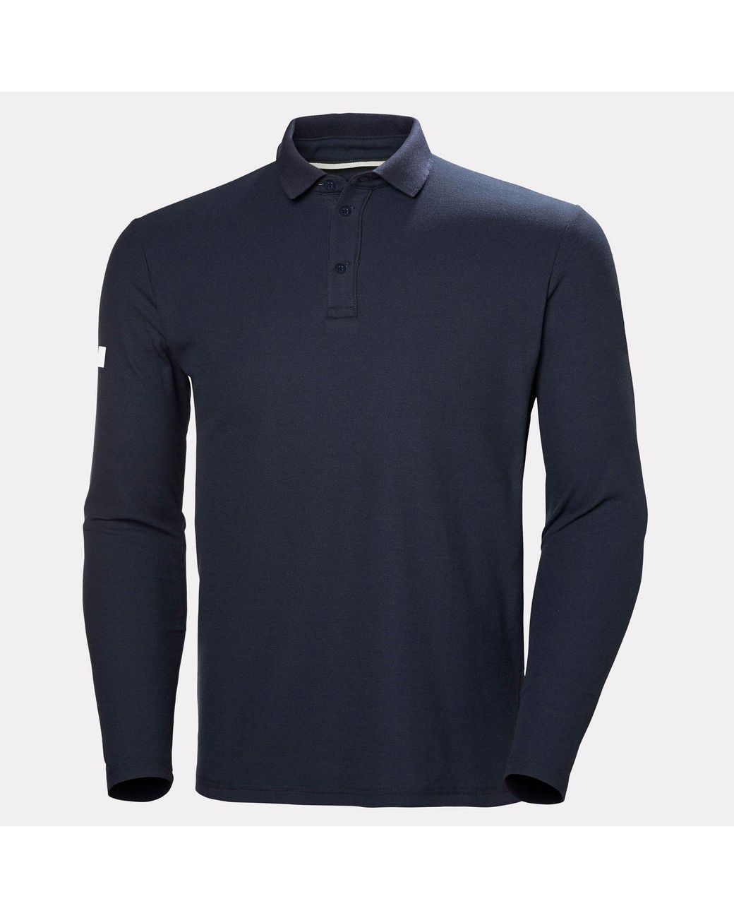 Helly Hansen White Crewline Long Sleaves Polo Shirt for men