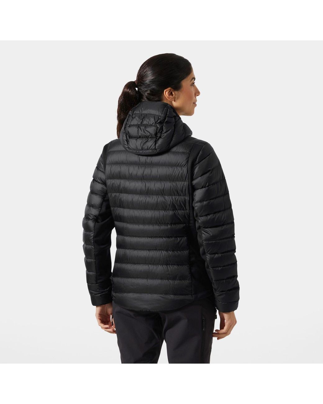 Helly Hansen Black Verglas Down Hybrid Hooded Jacket 2.0