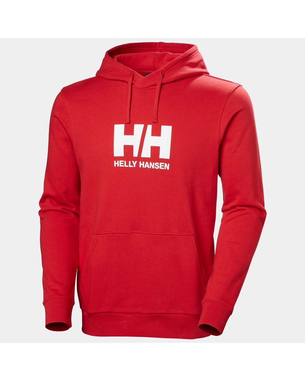 Helly Hansen Red Hh Logo Hoodie for men