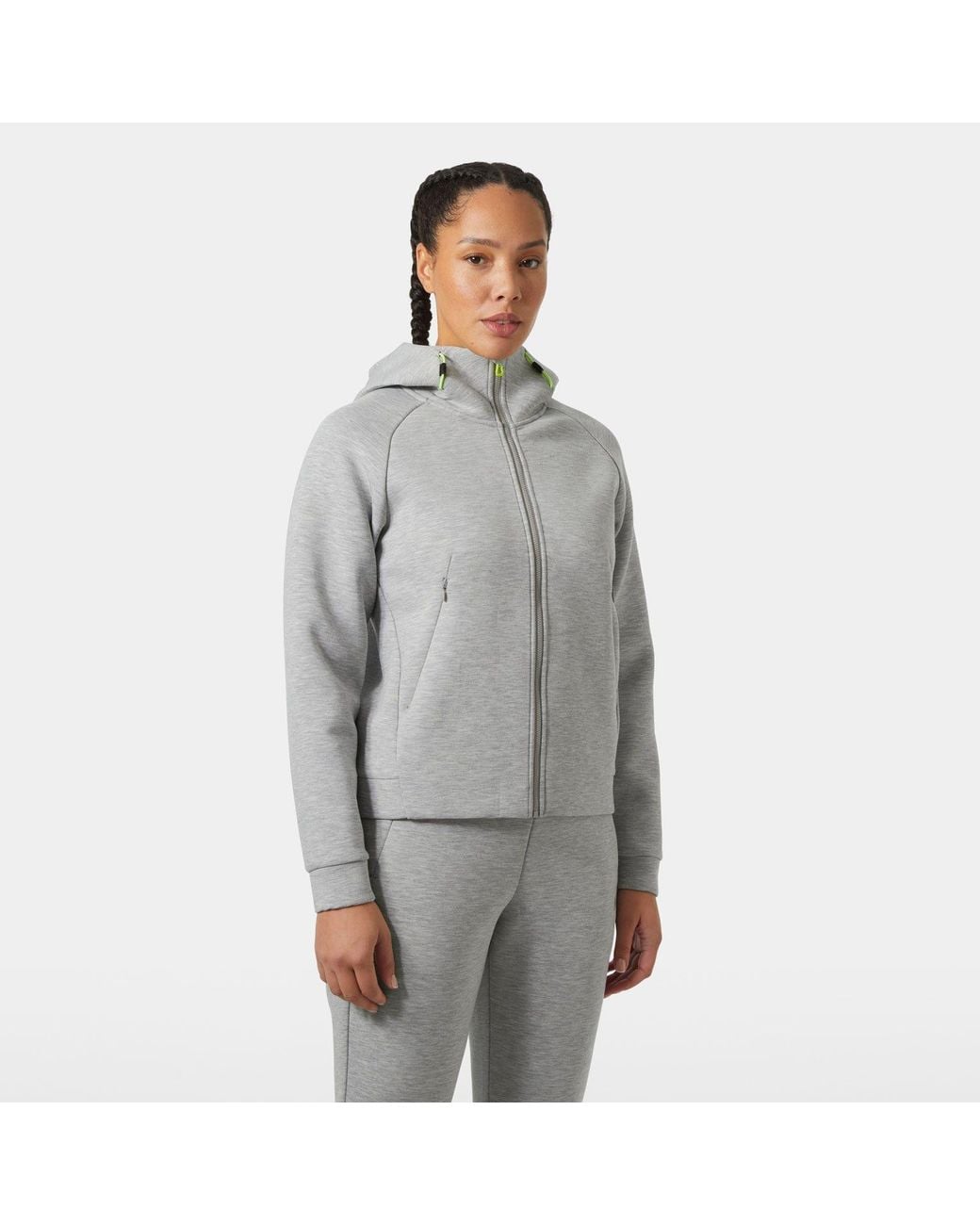 Helly Hansen Gray Hp Ocean Full-Zip Short Jacket