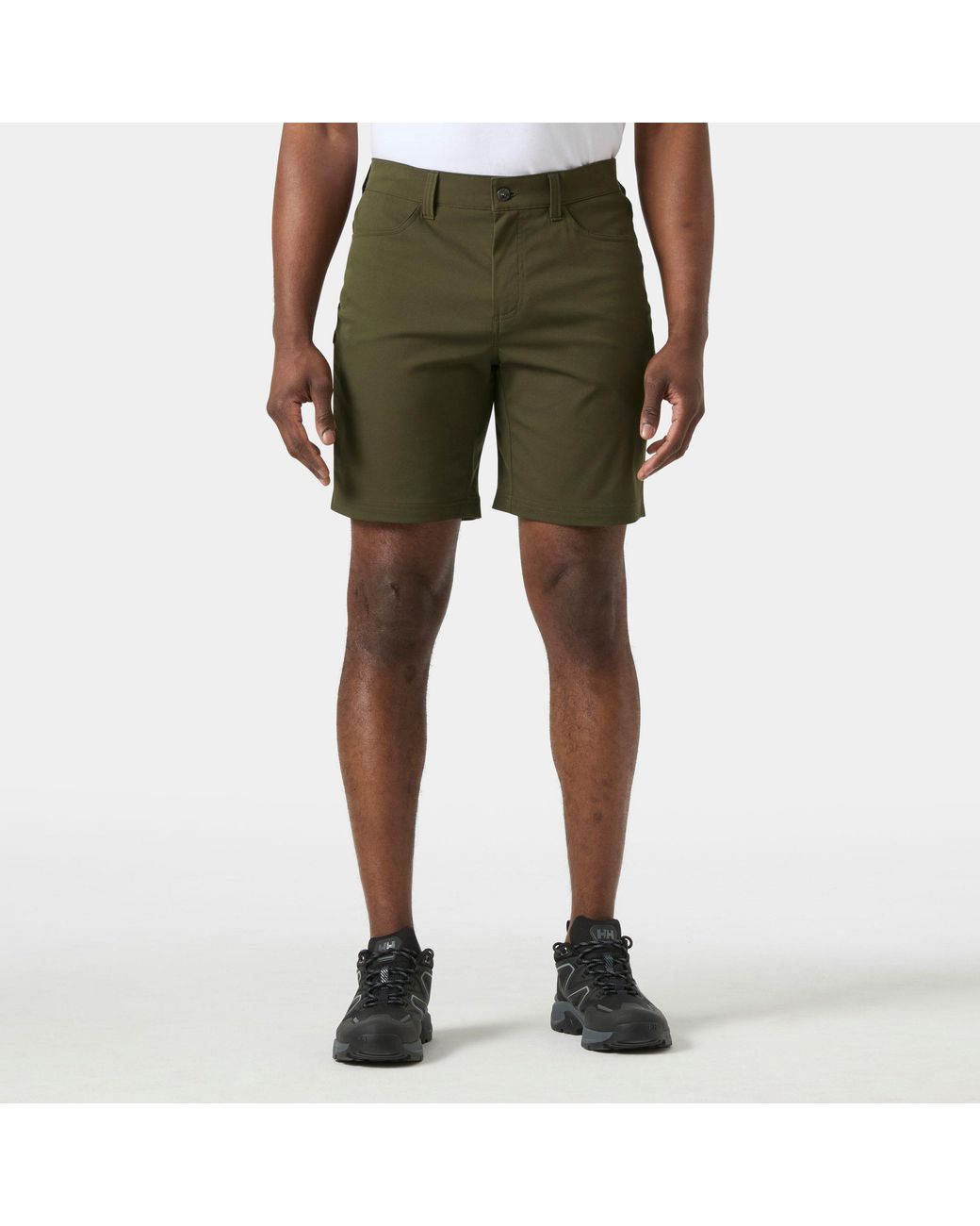 Helly Hansen Green Holmen 5 Pocket Shorts for men