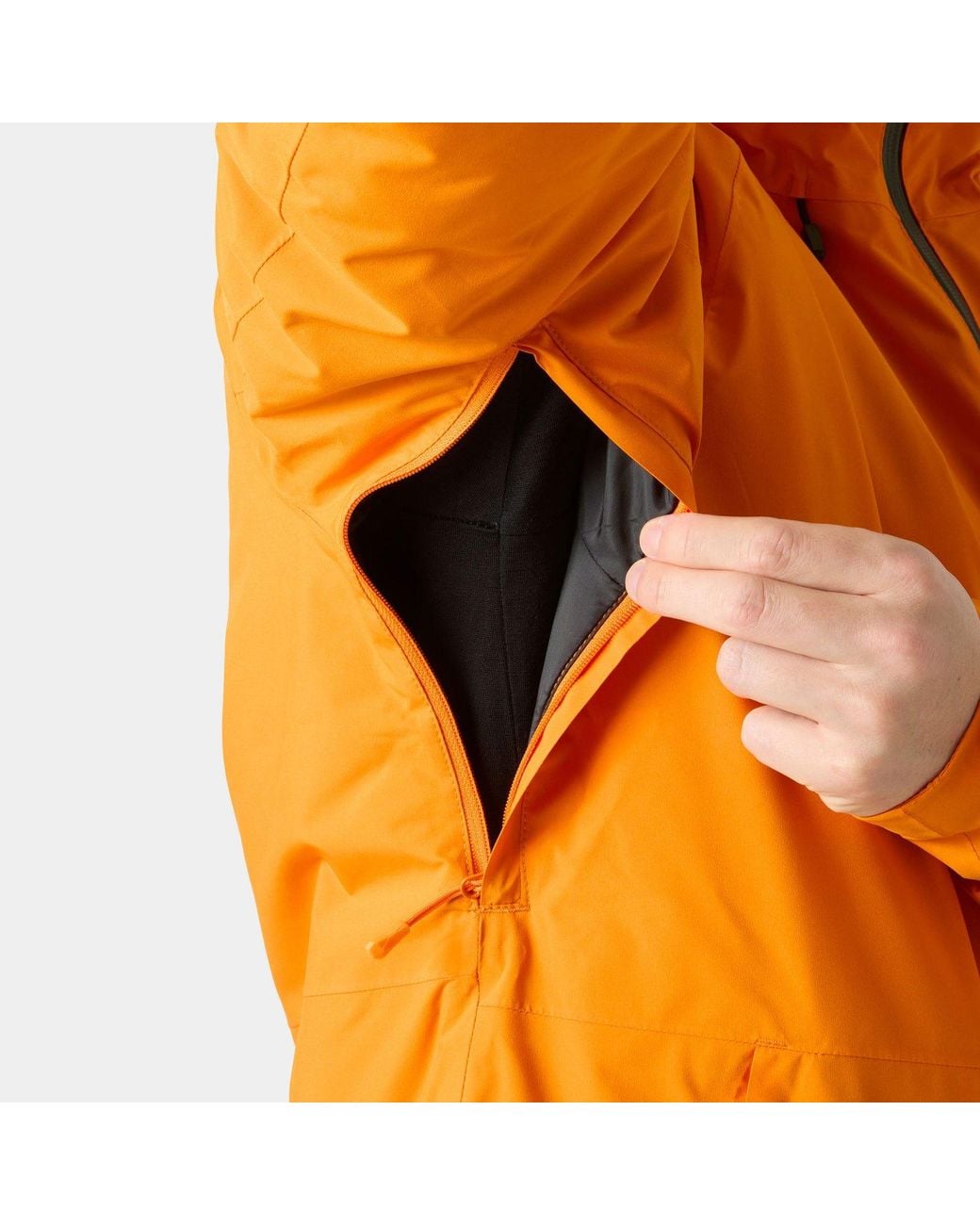 Powderface Ski Jacket di Helly Hansen in Orange da Uomo