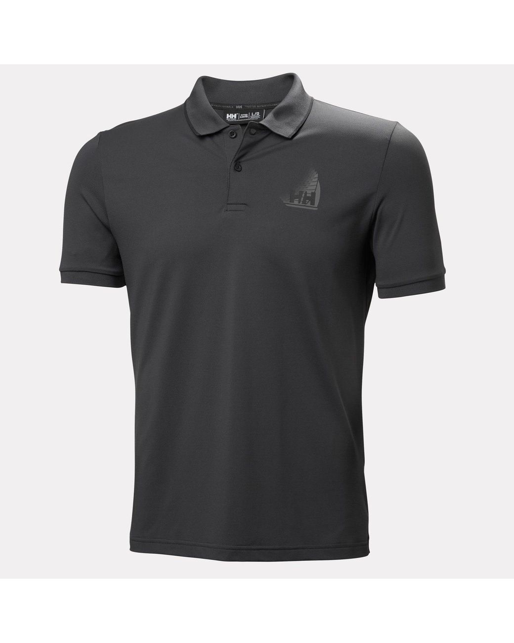 Hp Figari Polo Grigio di Helly Hansen in Black da Uomo