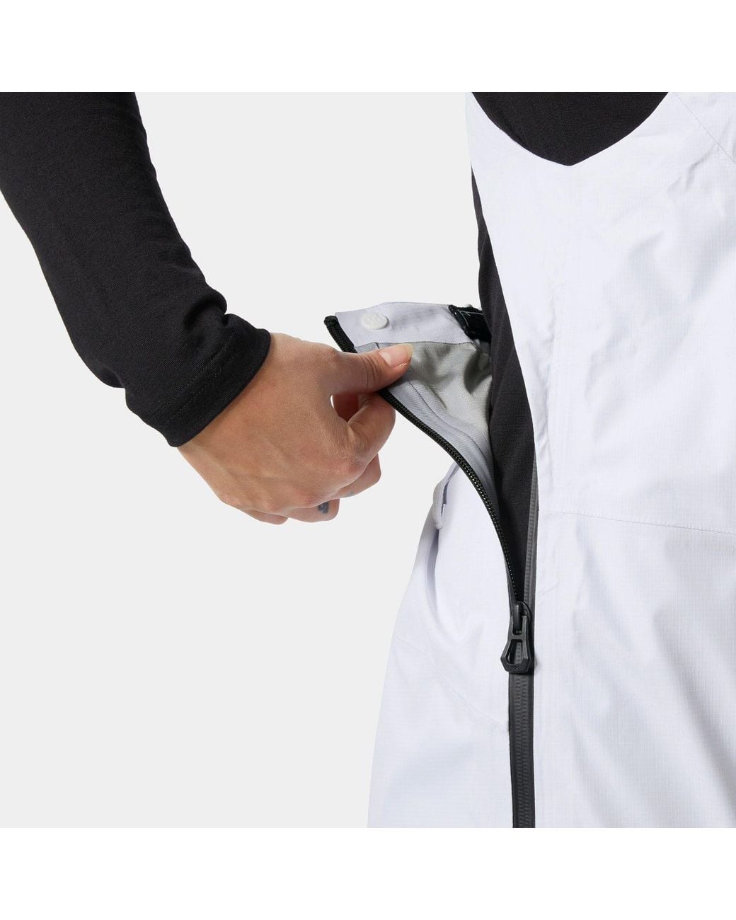 Helly Hansen White Ridge Infinity Shell Bib for men