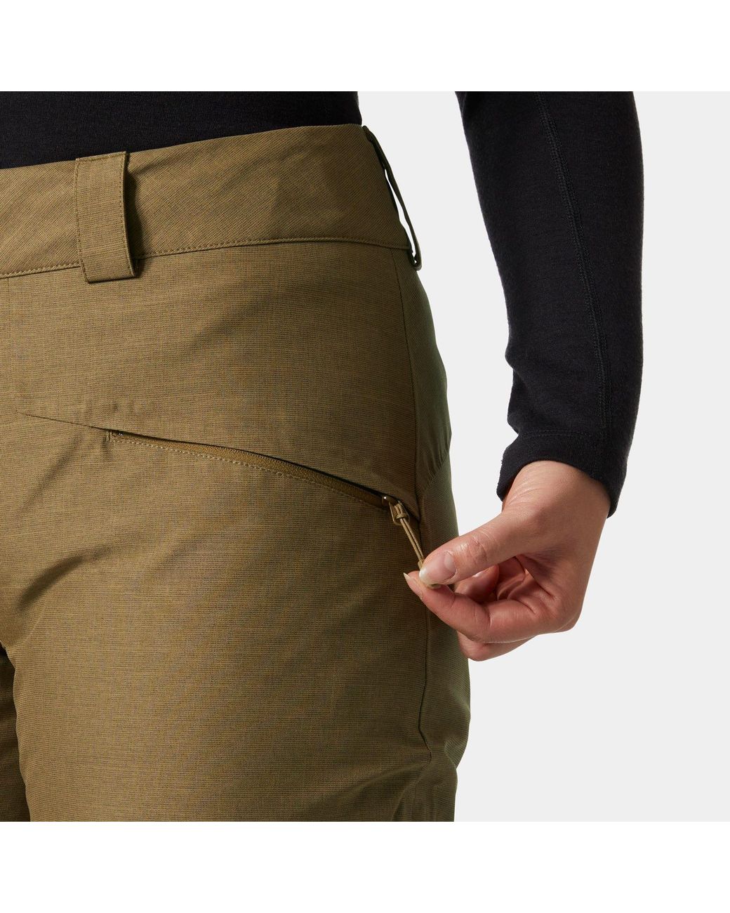 Helly Hansen Green Powderqueen Ski Trousers for men