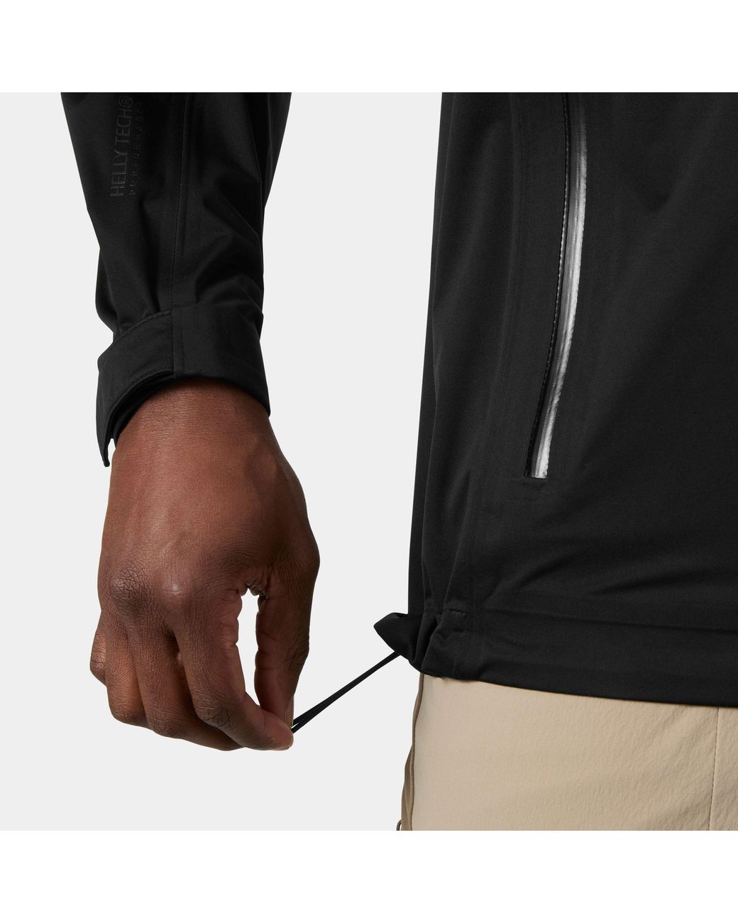 Helly Hansen Black Momentum 3-Layer Stretch Jacket for men