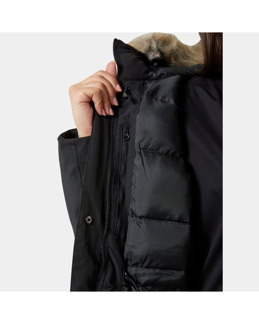 Helly Hansen Black Senja Insulated Winter Parka