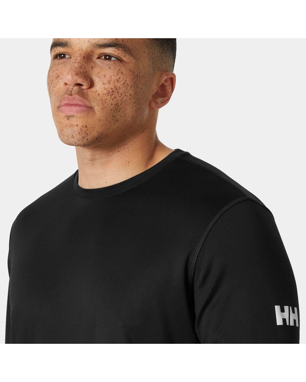 Helly Hansen Black Tech Crew Long Sleeve 2.0 for men