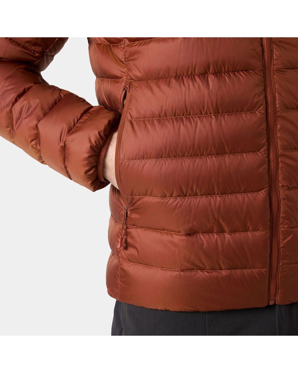 Helly Hansen Brown Verglas Hooded Down Jacket 2.0 for men