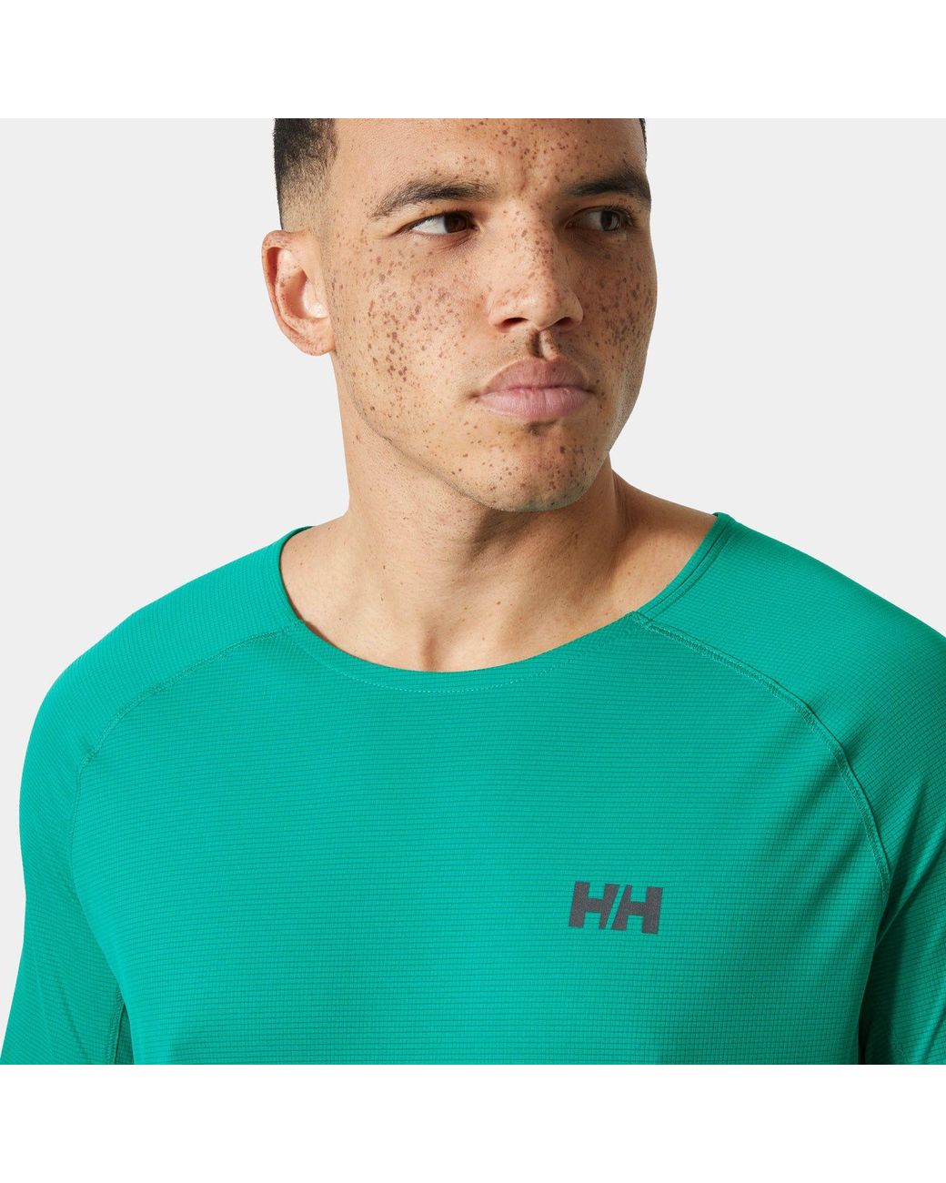 Helly Hansen Green Trail Long Sleeve T-Shirt for men