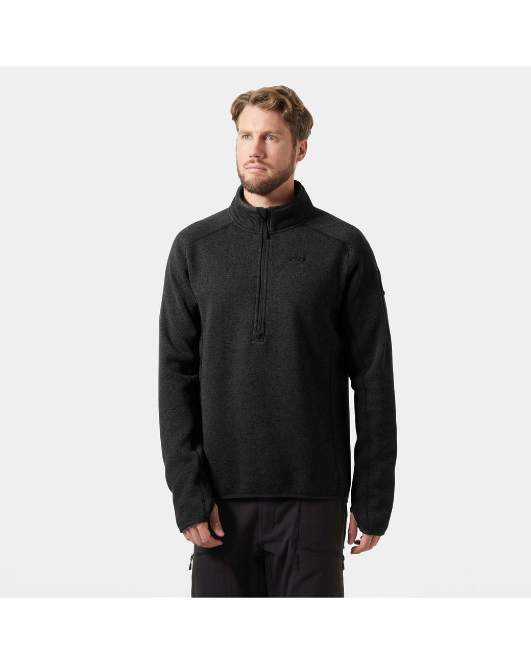 Helly Hansen Black Varde Half-Zip 2.0 for men