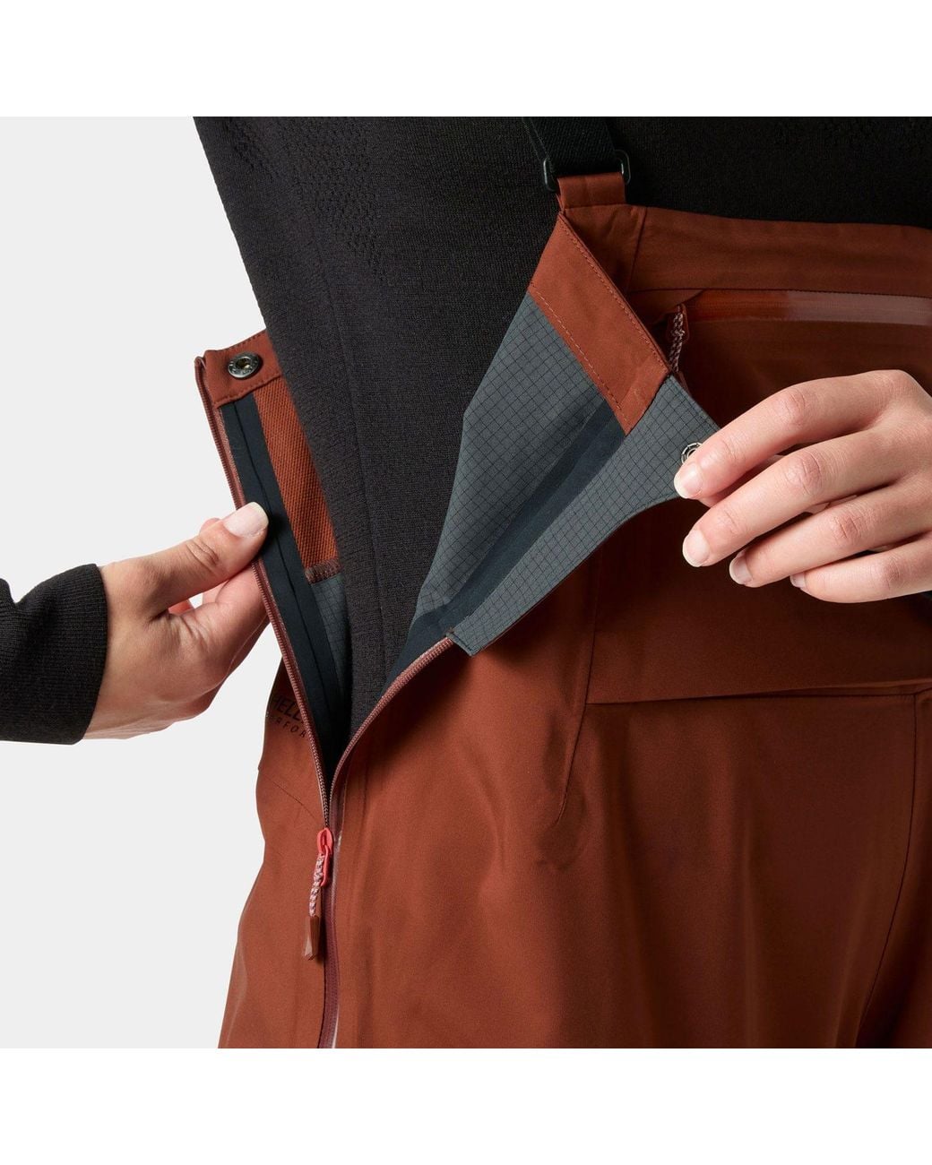 Helly Hansen Red Verglas Backcountry Bib Shell Pants