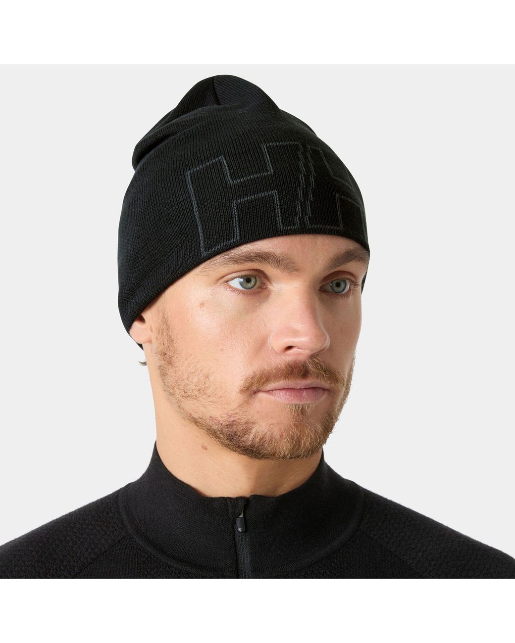 Helly Hansen Black Outline Beanie