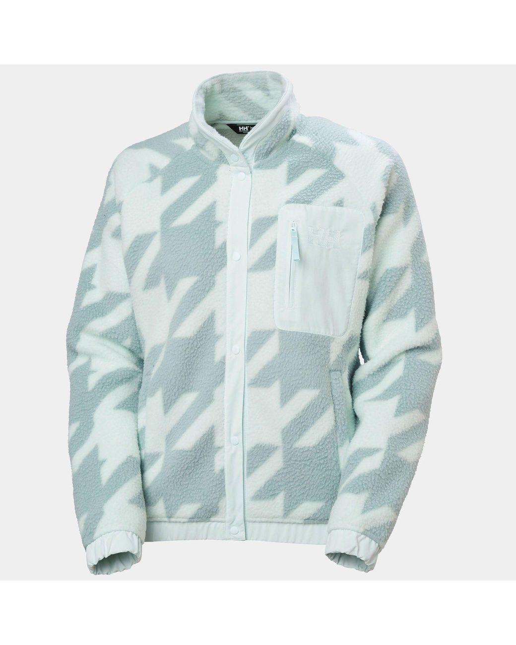 Imperial Printed Pile Snap Blu di Helly Hansen in Green