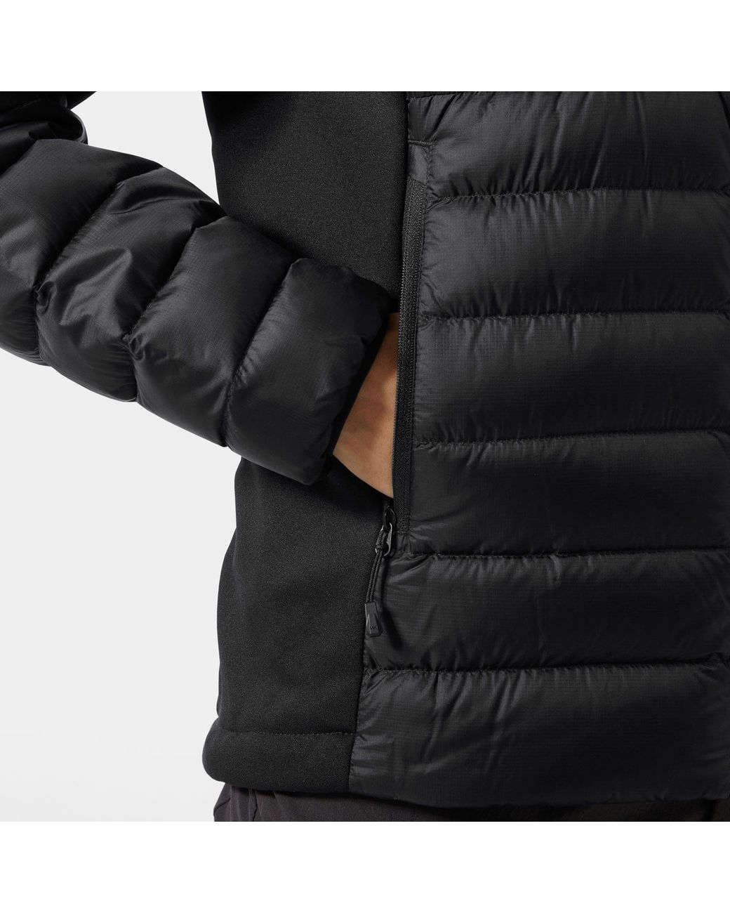 Helly Hansen Black Verglas Down Hybrid Hooded Jacket 2.0