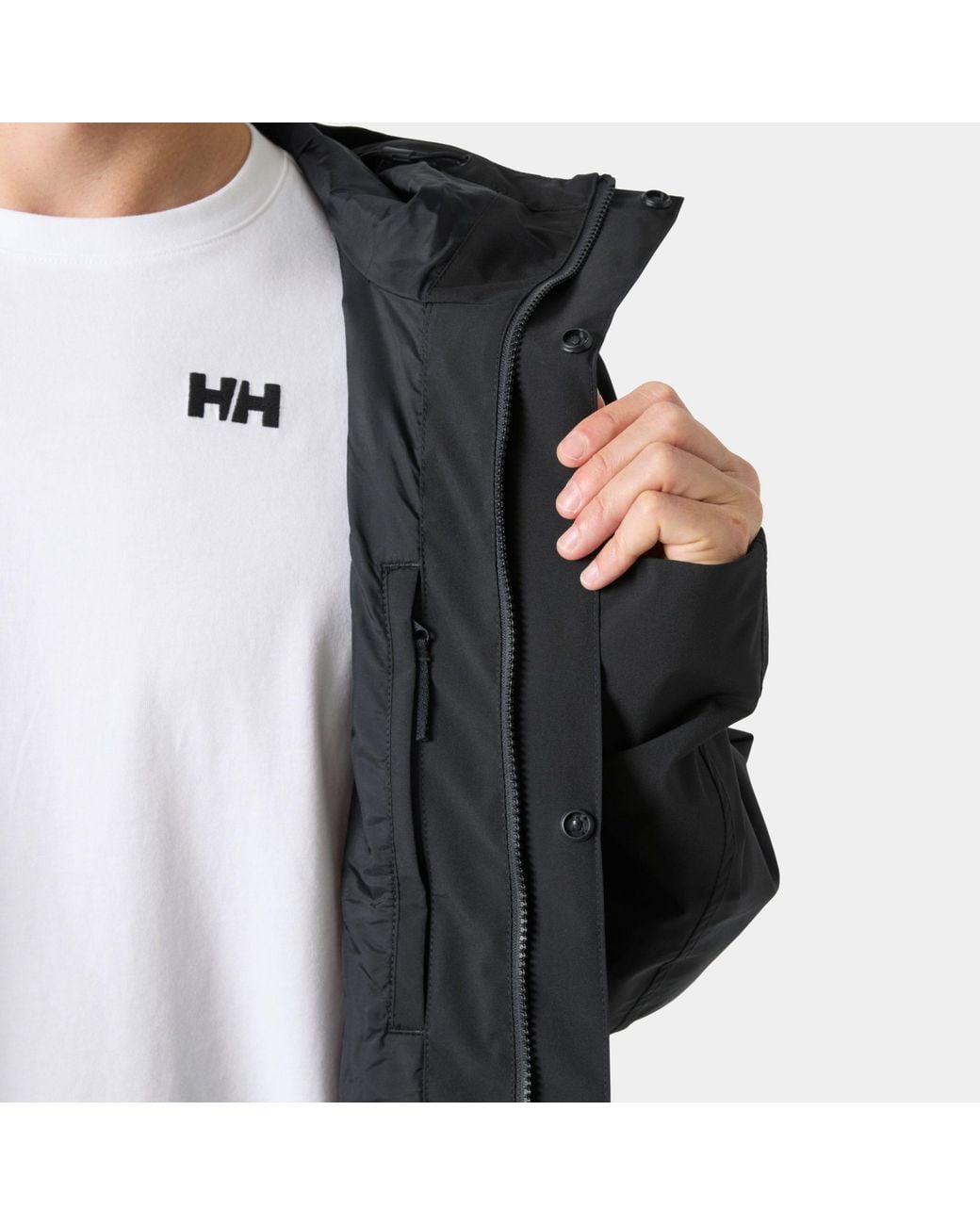 Brussel Raincoat Helly Hansen de hombre de color Black