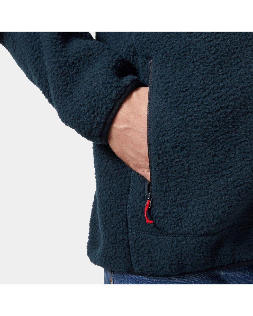 Helly Hansen Blue Panorama Pile Fleece Block Jacket for men