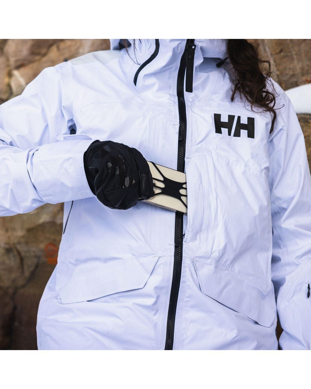 Helly Hansen White Ridge Infinity Shell Bib for men