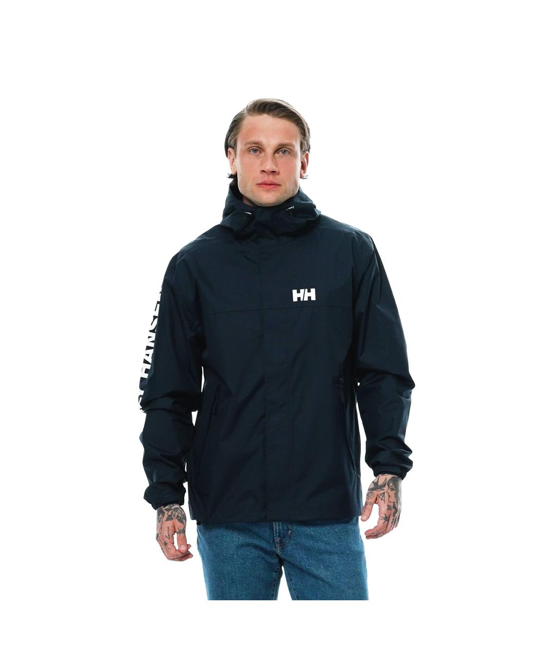 Helly Hansen Blue Ervik Fully Waterproof Jacket for men
