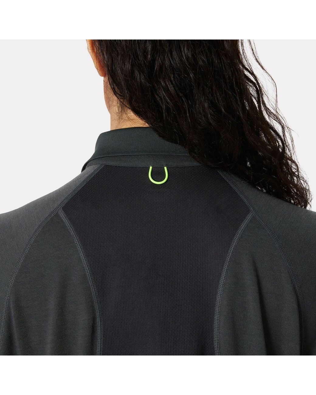 Helly Hansen Black Inshore Zip Crop Polo