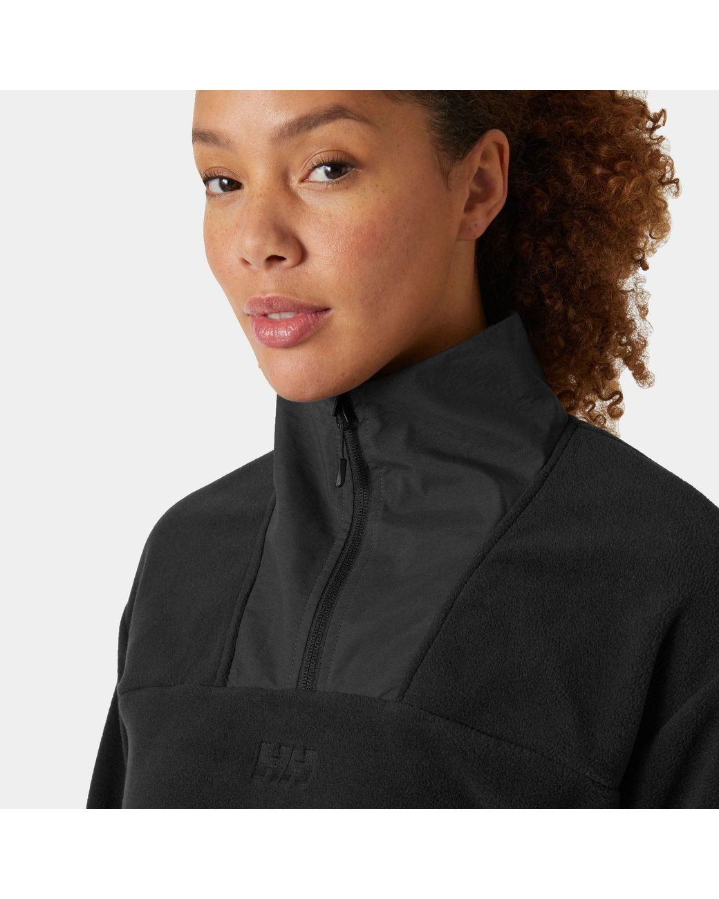 Helly Hansen Black Daybreaker Cropped Fleece