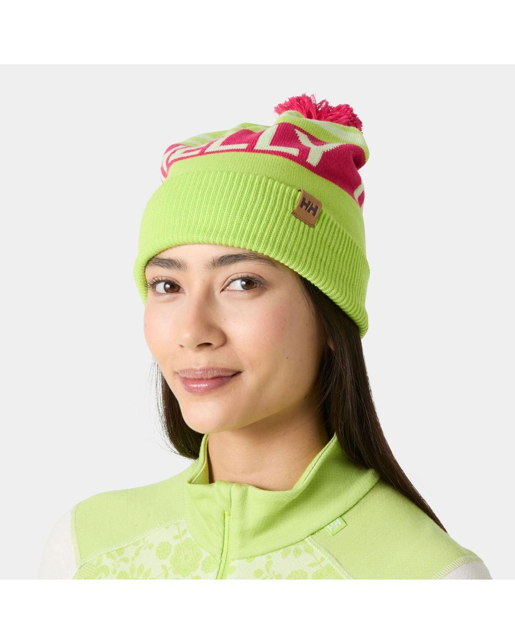 Helly Hansen Green Ridgeline Retro Ski Beanie Std