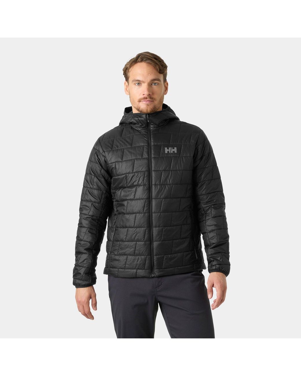 Helly Hansen Black Lifaloft Hooded Insulator for men