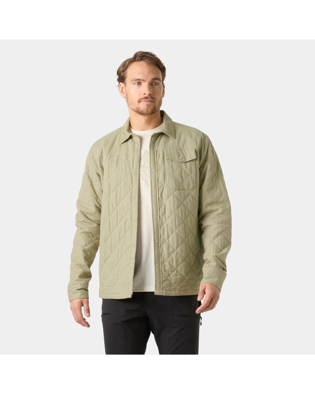 Helly Hansen Green Isfjord Insulated Shacket for men
