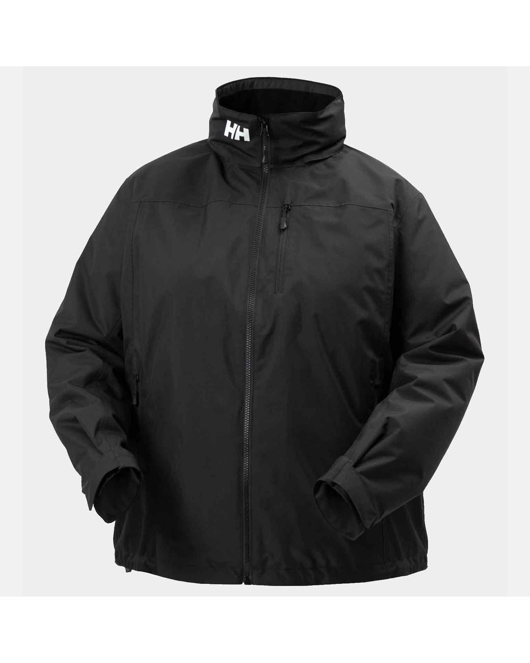 Helly Hansen Black Crew Hooded Midlayer Plus Jacket 2.0 Damen
