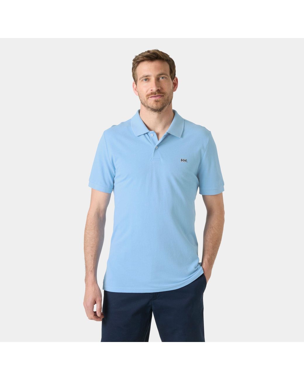 Helly Hansen Blue Elba Fitted Polo for men