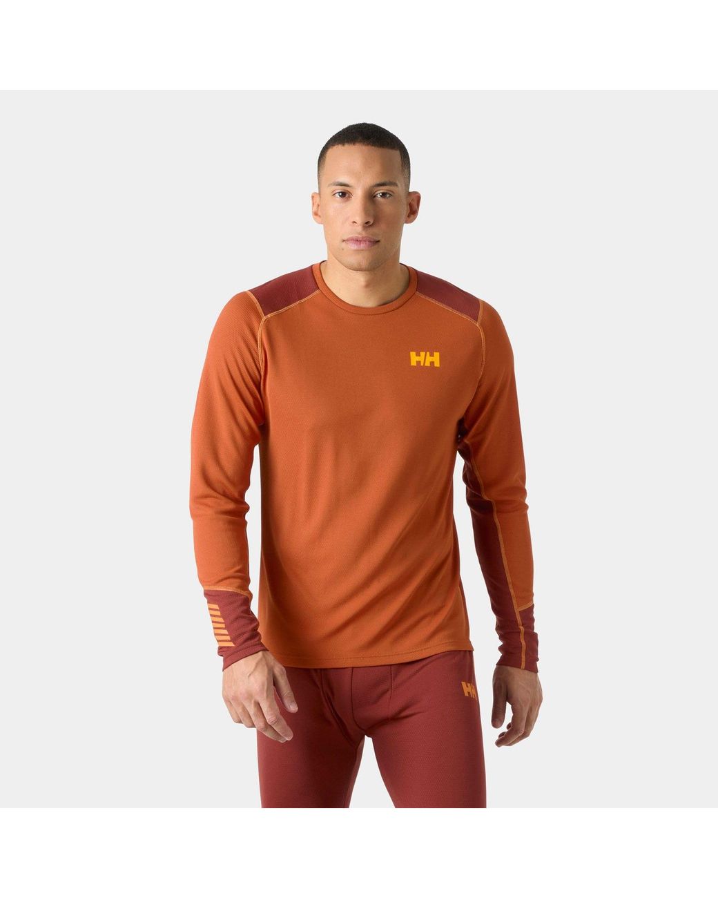 Helly Hansen Red Lifa Active Crew Base Layer for men